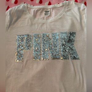 Victoria Secret Woman White Sequin Crop Top
Sequence Logo T-Shirt